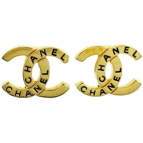 Pre-owned Jewellery, female, , Size: ONE SIZE Pre-owned Metal earrings - Chanel Vintage - Modalova