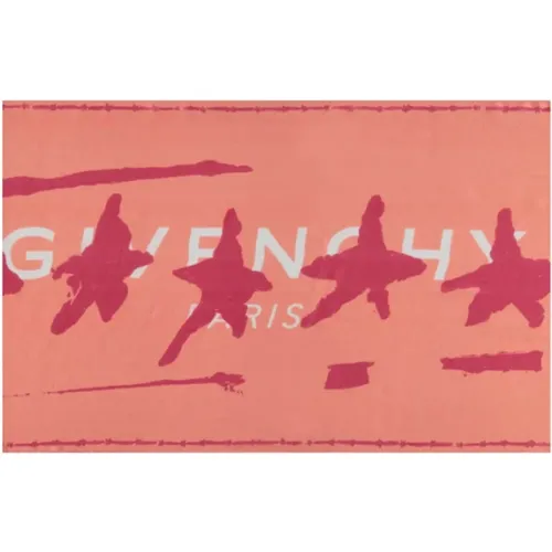 Winter Scarves, unisex, , Size: ONE SIZE Silk Logo Scarf - Givenchy - Modalova