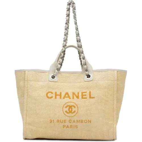 Pre-owned Tote Bags, female, , Size: ONE SIZE Pre-owned Leather chanel-bags - Chanel Vintage - Modalova