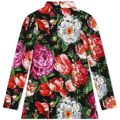 Blumenprint Kleid für Mädchen - Dolce & Gabbana - Modalova