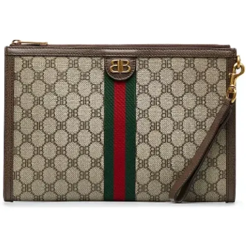 Pre-owned Clutches, female, , Size: ONE SIZE Pre-owned Coated canvas gucci-bags - Gucci Vintage - Modalova