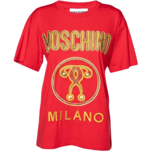 Pre-owned Tops, female, , Size: 2XS Pre-owned Cotton tops - Moschino Pre-Owned - Modalova