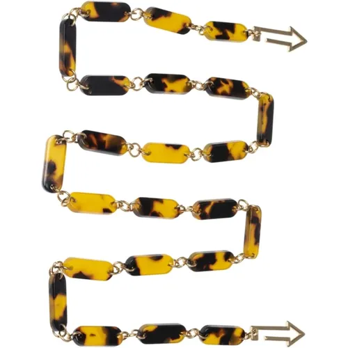 Accessories, unisex, , Size: ONE SIZE KW Rounded Acetate Chain /Crazy Tort - Karen Walker - Modalova