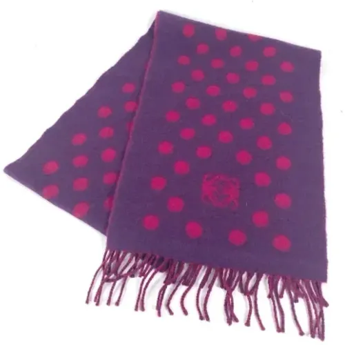 Pre-owned Wool scarves , female, Sizes: ONE SIZE - Loewe Pre-owned - Modalova