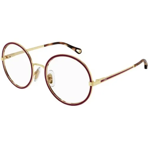 Gold Transparent Sunglasses , unisex, Sizes: 54 MM - Chloé - Modalova