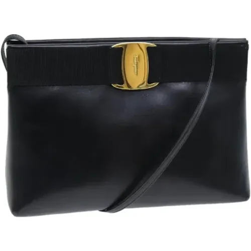 Pre-owned Cross Body Bags, female, , Size: ONE SIZE Pre-owned Leather shoulder-bags - Salvatore Ferragamo Pre-owned - Modalova