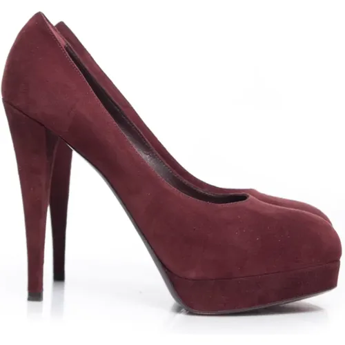 Pre-owned Gaby suede pumps , female, Sizes: 3 1/2 UK - Yves Saint Laurent Vintage - Modalova