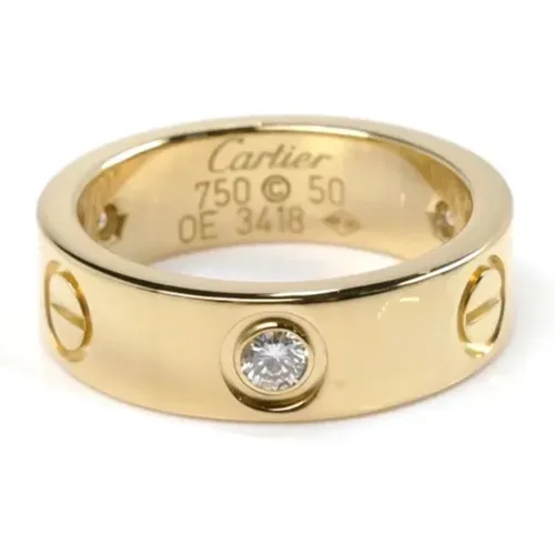 Pre-owned Jewellery, female, , Size: ONE SIZE Pre-owned Gold rings - Cartier Vintage - Modalova