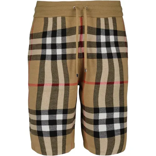 Vintage Check Shorts mit Kordelzug , Herren, Größe: M - Burberry - Modalova