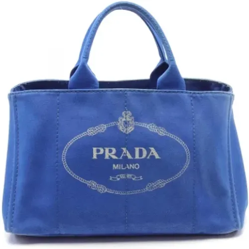 Pre-owned Tote Bags, female, , Size: ONE SIZE Pre-owned Canvas prada-bags - Prada Vintage - Modalova