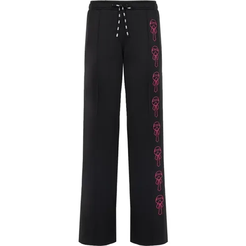 Wide Trousers, female, , Size: 2XS Karlito Fresh Printed Pants - Fendi - Modalova