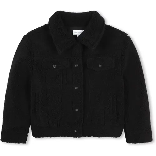 Shearling Logo Jacke Schwarz - Marc Jacobs - Modalova