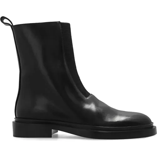 Leather ankle boots , female, Sizes: 6 UK, 7 UK, 4 UK, 5 1/2 UK, 4 1/2 UK, 5 UK - Jil Sander - Modalova