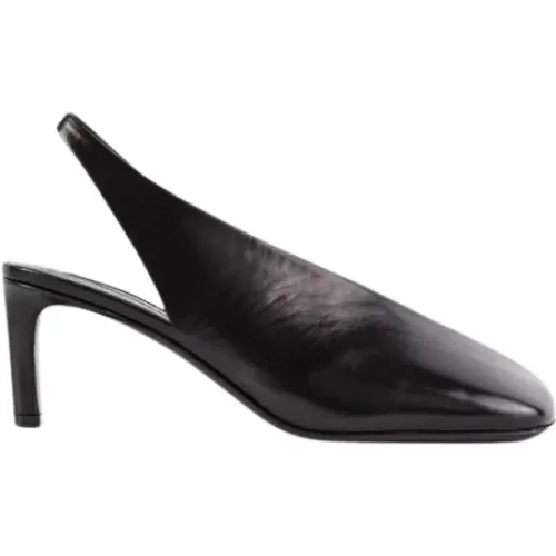 Leather open-back pumps , female, Sizes: 3 UK - Jil Sander - Modalova