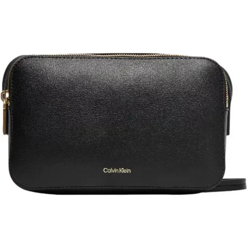 Cross Body Bags, female, , Size: ONE SIZE Shoulder Bag with Zip and Inside Pocket - Calvin Klein - Modalova