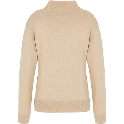 Turtlenecks, male, , Size: L Wool-Blend Sweatshirt Mock Neck - Armani Exchange - Modalova