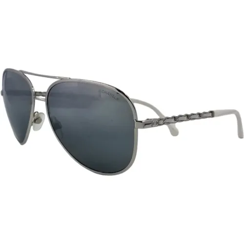 Aviator Sunglasses with Chain Detail , female, Sizes: ONE SIZE - Chanel - Modalova
