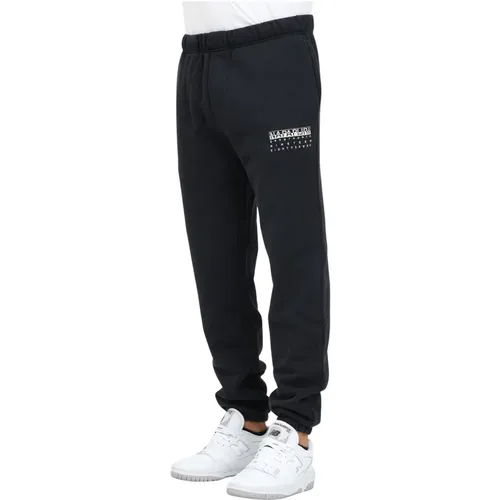 Schwarze Sportliche Joggers Herbst Winter , Herren, Größe: XL - Napapijri - Modalova