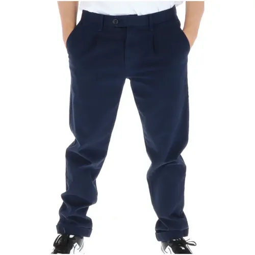 Straight Trousers, male, , Size: W32 Broek Heren - Sun68 - Modalova