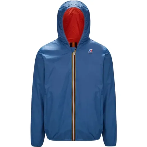 Reversible Hooded Puffer Jacket , male, Sizes: S, M - K-way - Modalova