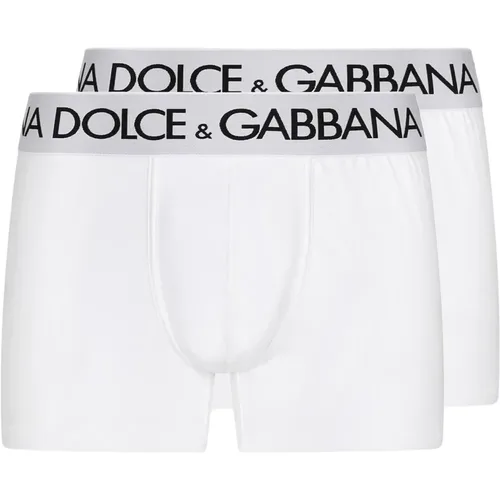 Bottoms, male, , Size: 2XL Underwear Boxer Regular-Fit Elastic - Dolce & Gabbana - Modalova