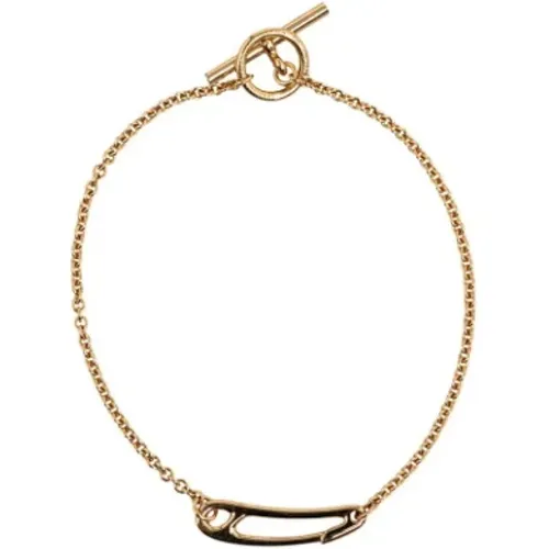 Pre-owned Jewellery, female, , Size: ONE SIZE Pre-owned Rose Gold bracelets - Hermès Vintage - Modalova