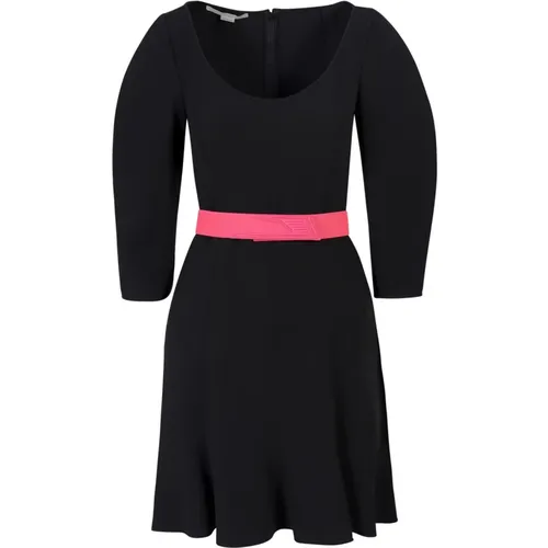 Schwarzes Ausgestelltes Kleid Ss22 , Damen, Größe: S - Stella Mccartney - Modalova