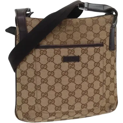 Pre-owned Shoulder Bags, female, , Size: ONE SIZE Pre-owned Canvas gucci-bags - Gucci Vintage - Modalova