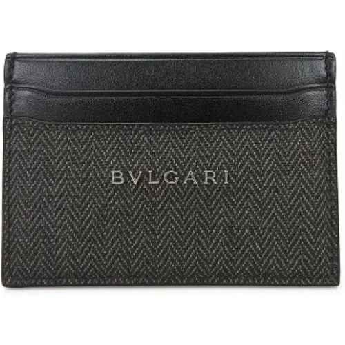 Pre-owned Wallets, male, , Size: ONE SIZE Pre-owned Leather wallets - Bvlgari Vintage - Modalova