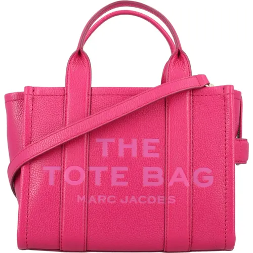 Rosa Lippenstift Mini Tote Leder Tasche - Marc Jacobs - Modalova