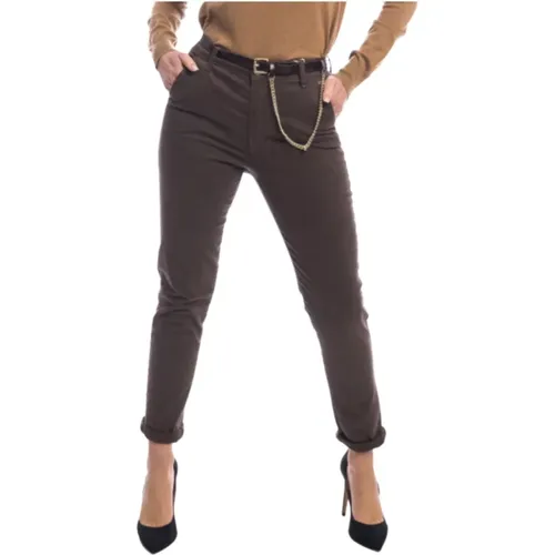 Women Chino Pants with Belt , female, Sizes: W31 - Kocca - Modalova