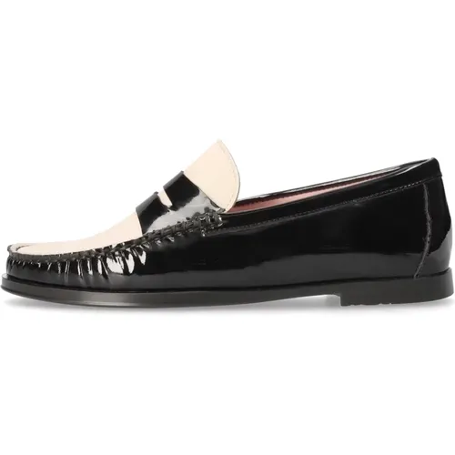 Eleganter schwarzer Lackloafer , Damen, Größe: 39 EU - Pretty Ballerinas - Modalova