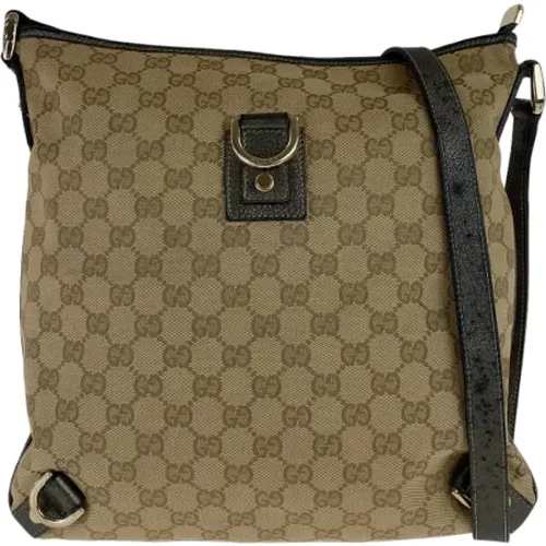 Pre-owned Cross Body Bags, unisex, , Size: ONE SIZE Pre-owned Canvas crossbody-bags - Gucci Vintage - Modalova