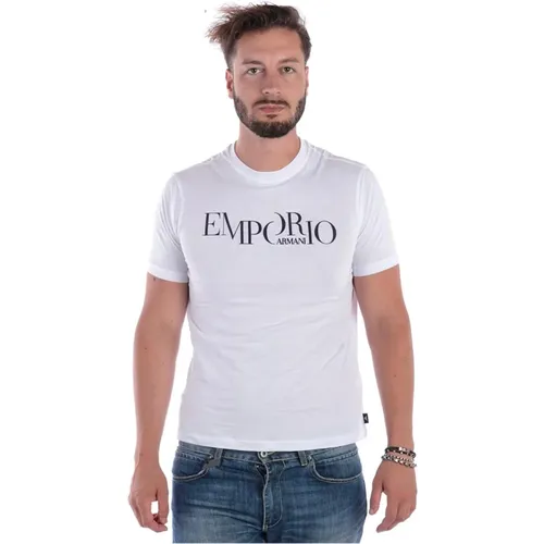 Casual Sweatshirt Tee , Herren, Größe: M - Emporio Armani - Modalova