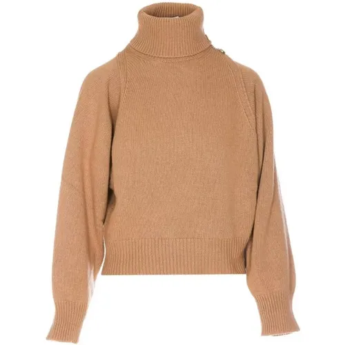 Caramel Melang Turtleneck , female, Sizes: M, L, S, XS - Liu Jo - Modalova