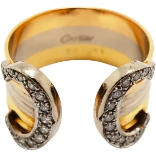 Pre-owned Jewellery, female, , Size: ONE SIZE Pre-owned White Gold rings - Cartier Vintage - Modalova