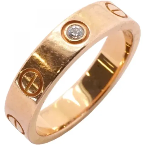 Pre-owned Jewellery, female, , Size: ONE SIZE Pre-owned Rose Gold rings - Cartier Vintage - Modalova