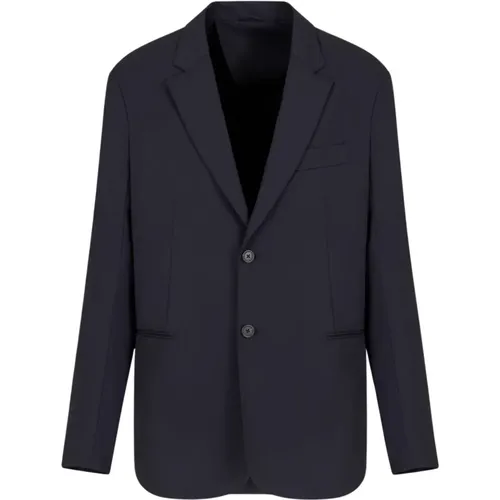 Blazers, male, , Size: XL Navy Blazer Men's Clothing - Emporio Armani - Modalova