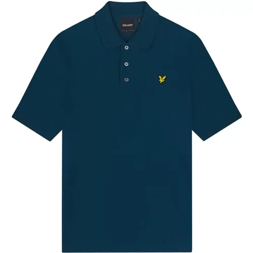 Polo Shirts, male, , Size: M Polyester Plain Polo Shirt - Lyle & Scott - Modalova