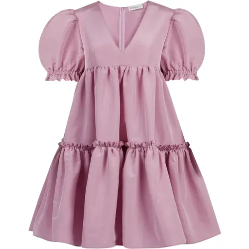 Dunkelrosa Taffeta Babydoll Kleid - Nina Ricci - Modalova