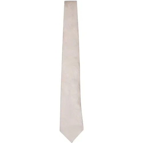 Ties, male, , Size: ONE SIZE Silk Pointed Tip Tie - BRUNELLO CUCINELLI - Modalova