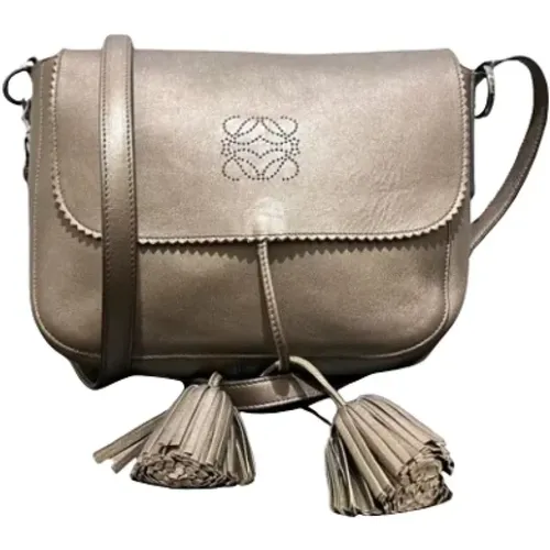 Pre-owned Cross Body Bags, female, , Size: ONE SIZE Pre-owned Leather shoulder-bags - Loewe Pre-owned - Modalova