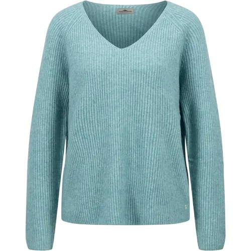 V-Ausschnitt Melange Pullover - FYNCH-HATTON - Modalova