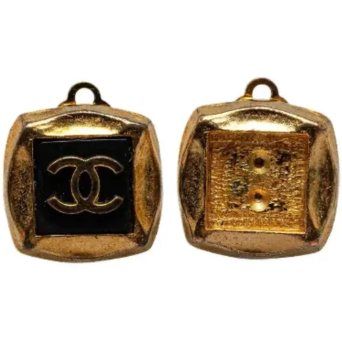 Pre-owned Jewellery, female, , Size: ONE SIZE Pre-owned Metal earrings - Chanel Vintage - Modalova