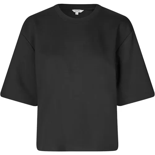 Emrys Schwarzes T-Shirt Oversized Boxy , Damen, Größe: L - MbyM - Modalova