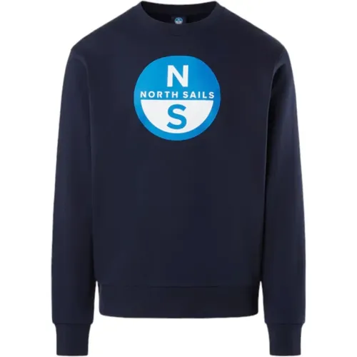 Sweatshirts, male, , Size: S Crew Neck Sweatshirt - North Sails - Modalova