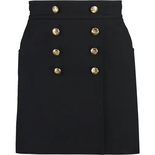 Silk Wool Skirt Aw20 , female, Sizes: S - Gucci - Modalova