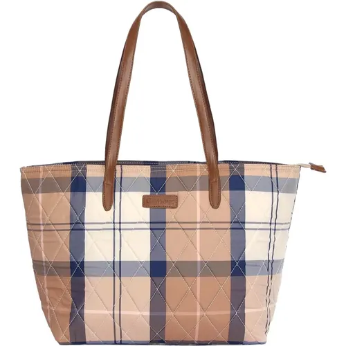 Quilted Tartan Tote Bag , female, Sizes: ONE SIZE - Barbour - Modalova