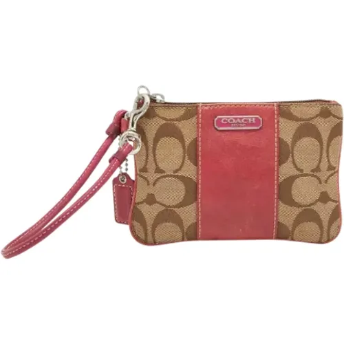 Pre-owned Clutches, female, , Size: ONE SIZE Pre-owned Canvas clutches - Coach Pre-owned - Modalova