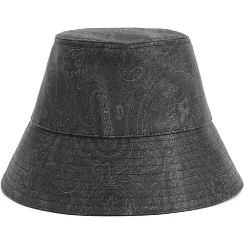 Schwarzer Paisley Bucket Hat Aw23 - ETRO - Modalova